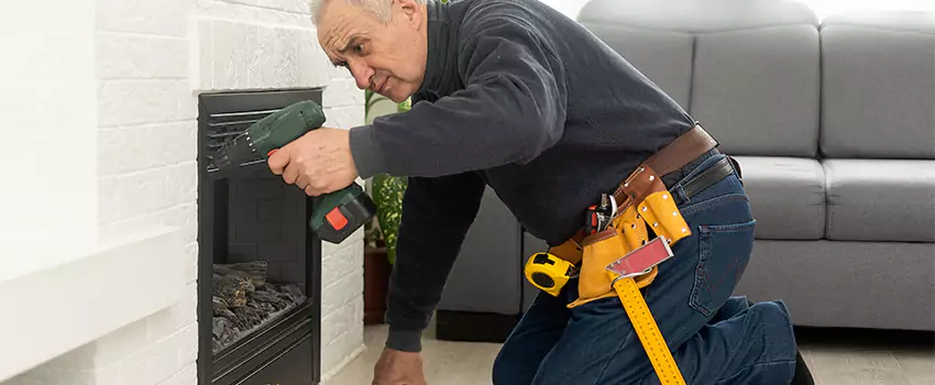 New Indoor Fireplace Installation in West Hollywood, California