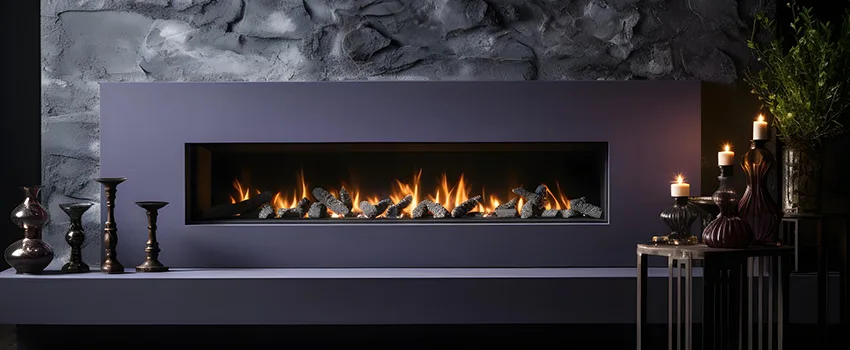 Ember Bed for Ventless Gas Fireplace in West Hollywood, CA